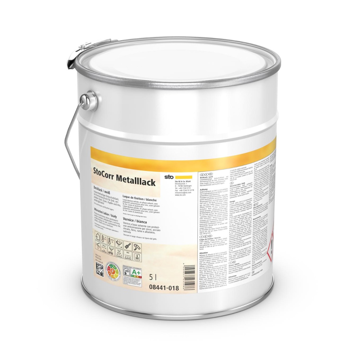 StoCorr Metalllack-1 Liter Flasche-Weiß