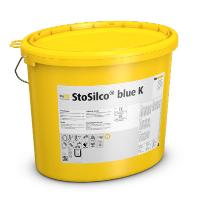 StoSilco® blue K - echter Siliconharz Oberputz ohne bioziden Filmschutz für den Außenbereich 